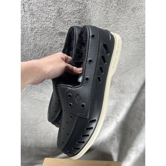 Sperry Men's Black Authentic Original Float Slip-on Boat Shoes Size 10M - Picture 3 of 7